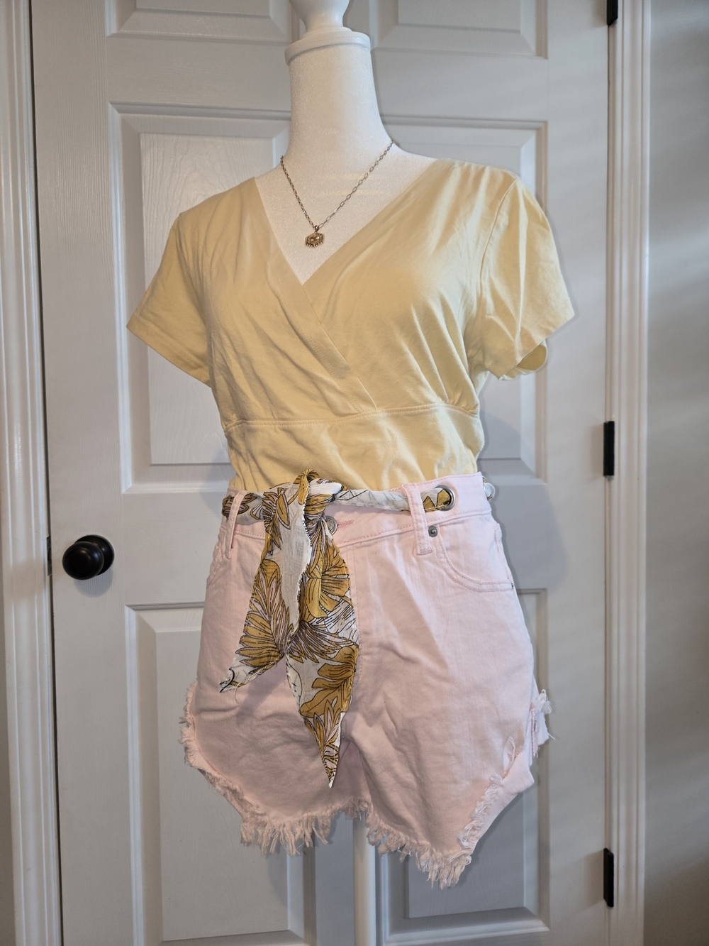 Altard State Pink Jean Shorts